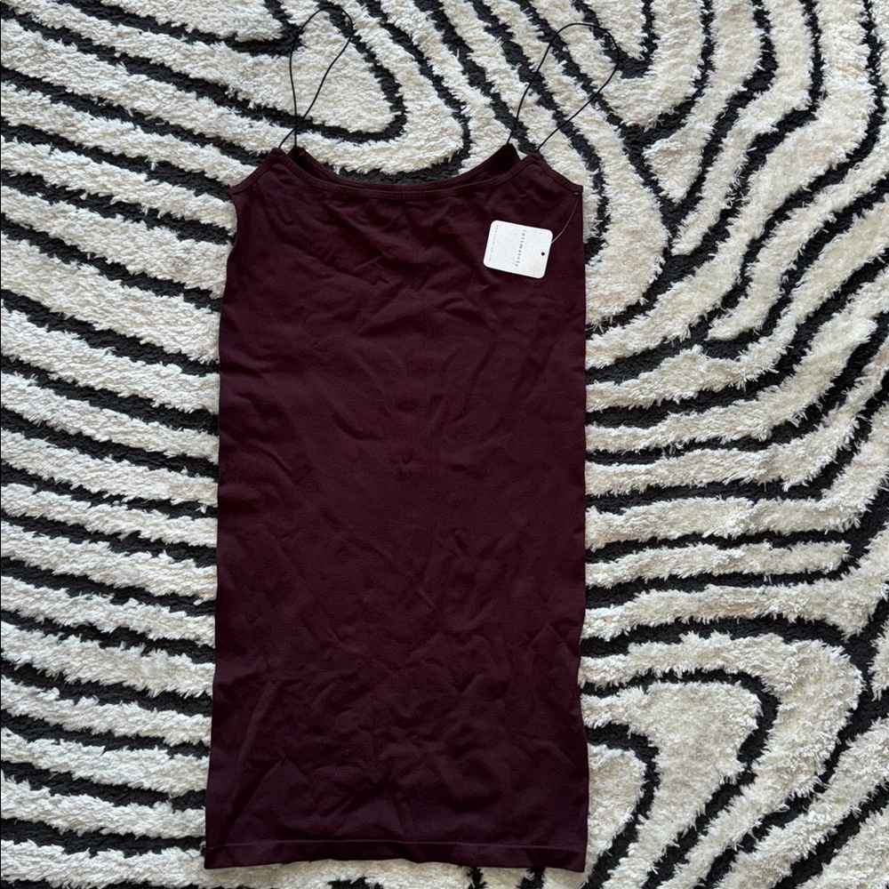Burgundy Sleeveless Dress